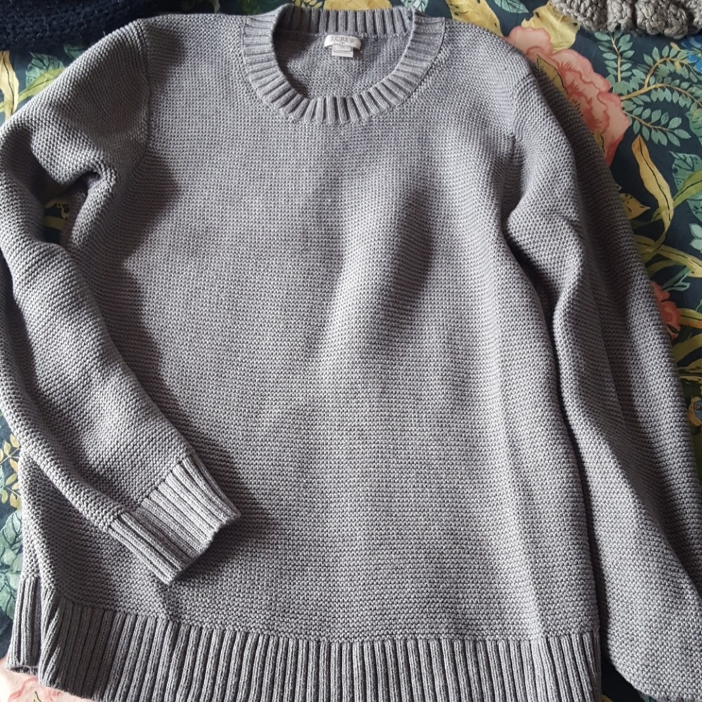 J. Crew Gray Crewneck Sweater